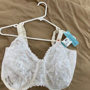 Cream lace bra PLUS size